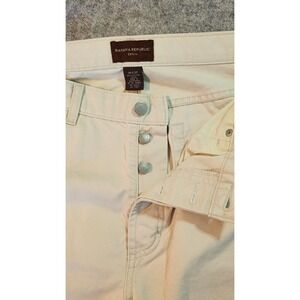 Banana‎ Republic Jeans Mens 36x32 Beige Regular Straight Button Closure